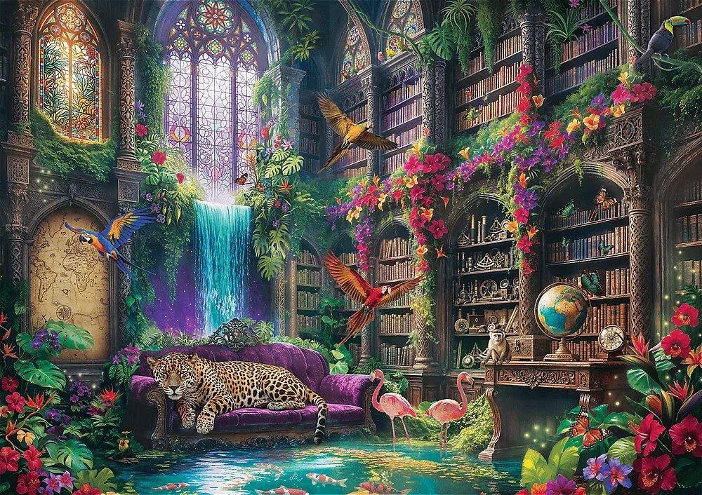 TREFL Puzzle Kouzelná knihovna 1000 dílků