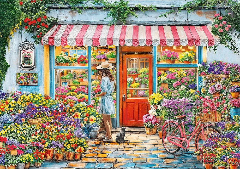 TREFL Puzzle Květinářství 1000 dílků
