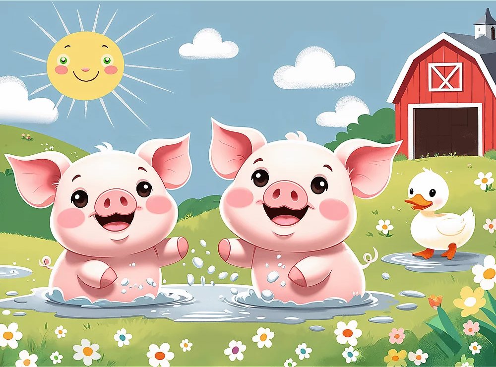 TREFL Puzzle Šťastný život na venkově 30 dílků