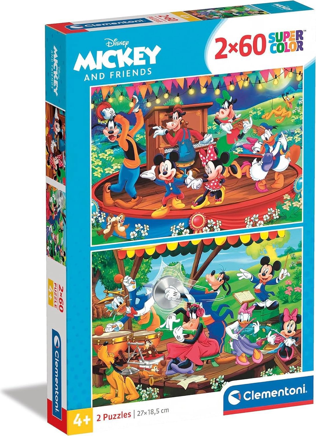 Clementoni Mickey a přátelé 2 × 60 dílků