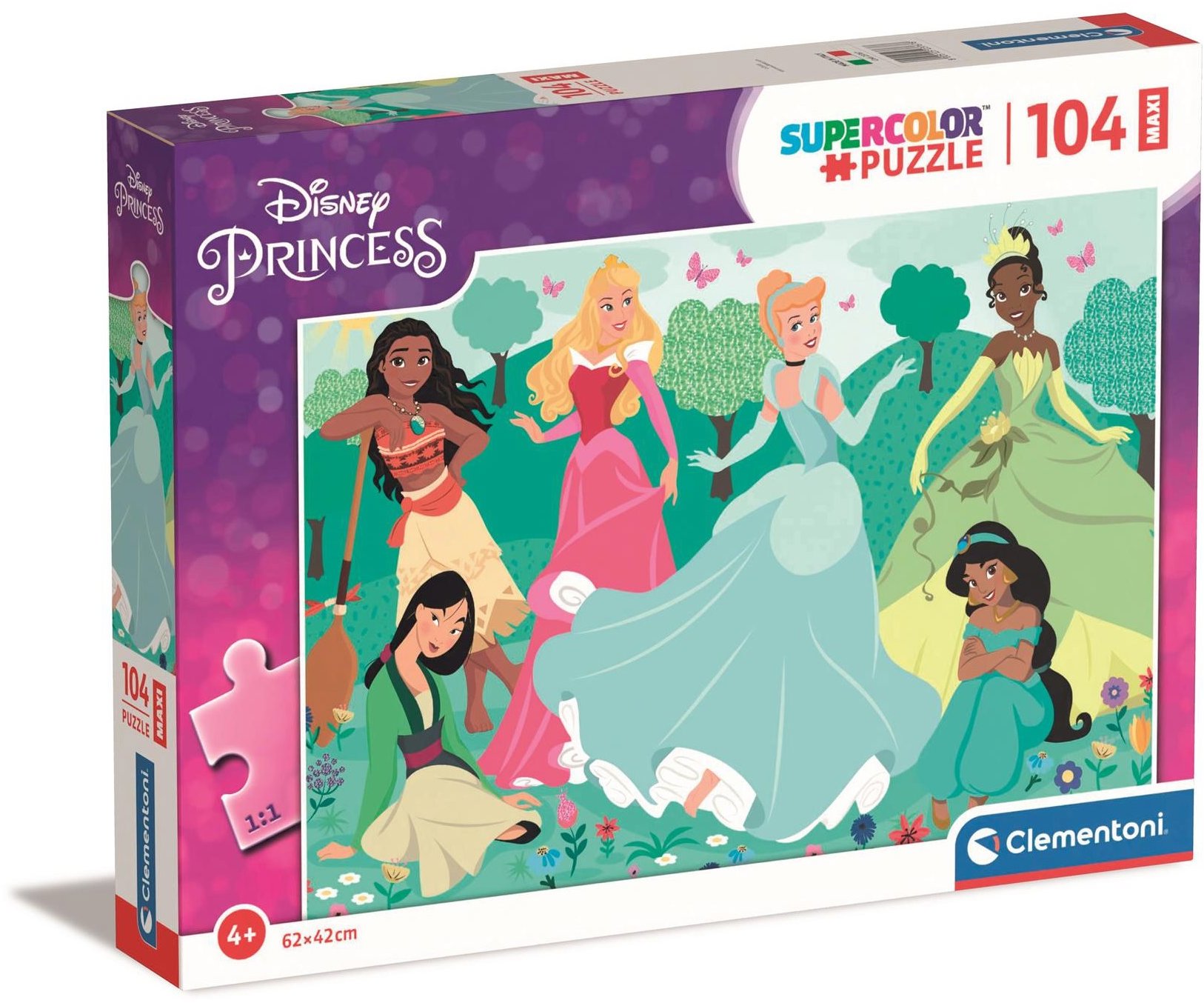 Clementoni Disney princezny MAXI 104 dílků