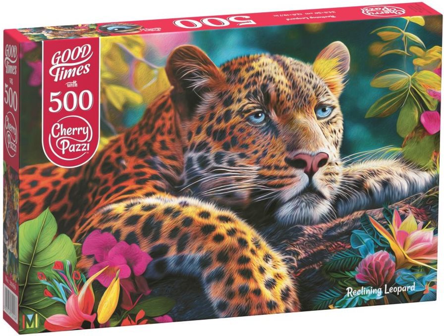 Cherry Pazzi Odpočívající leopard 500 dílků