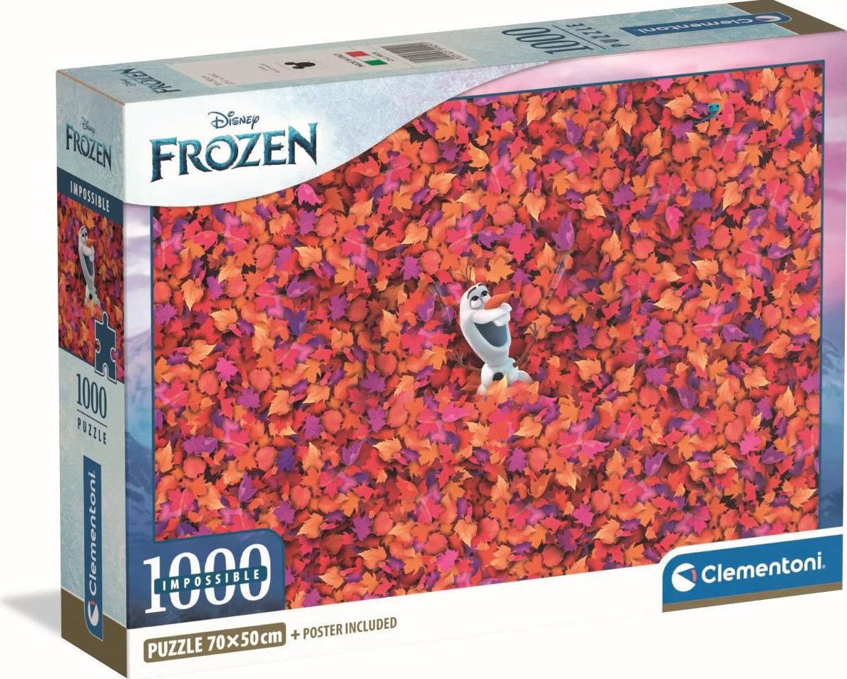 Clementoni Impossible: Ledové království - Olaf v listí 1000 dílků