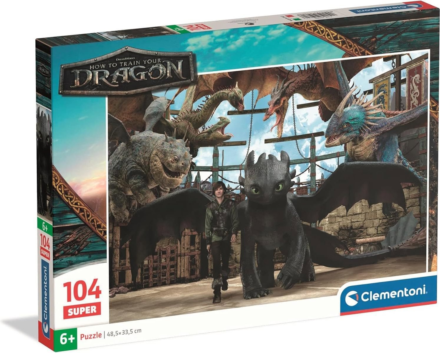 Clementoni Jak vycvičit draka 104 dílků SUPER
