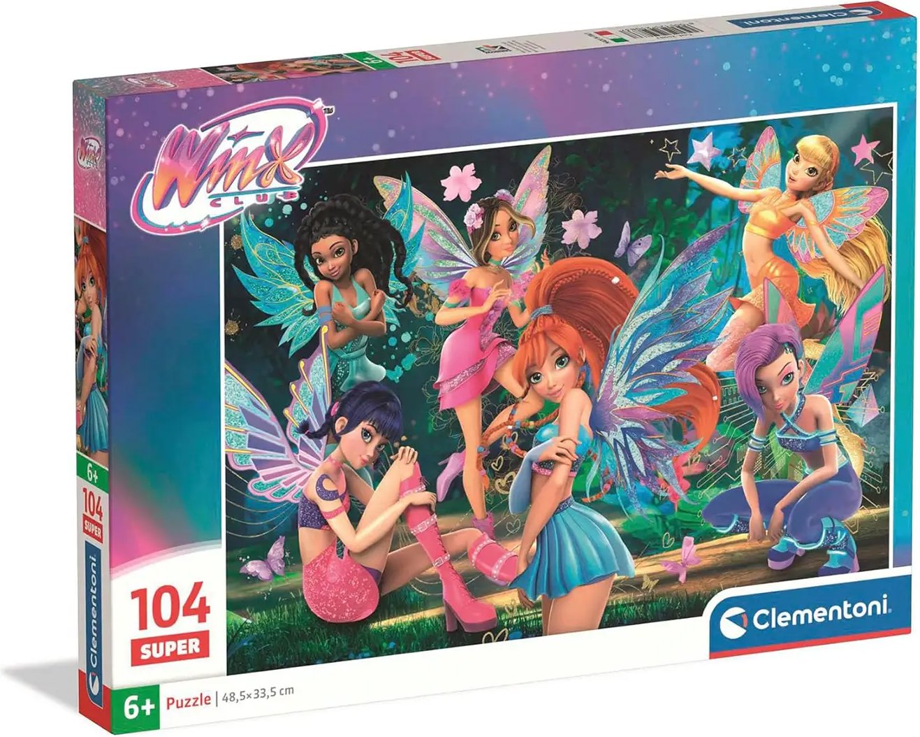 Clementoni Winx Club: Magické vílie priateľstvo 104 dielikov SUPER