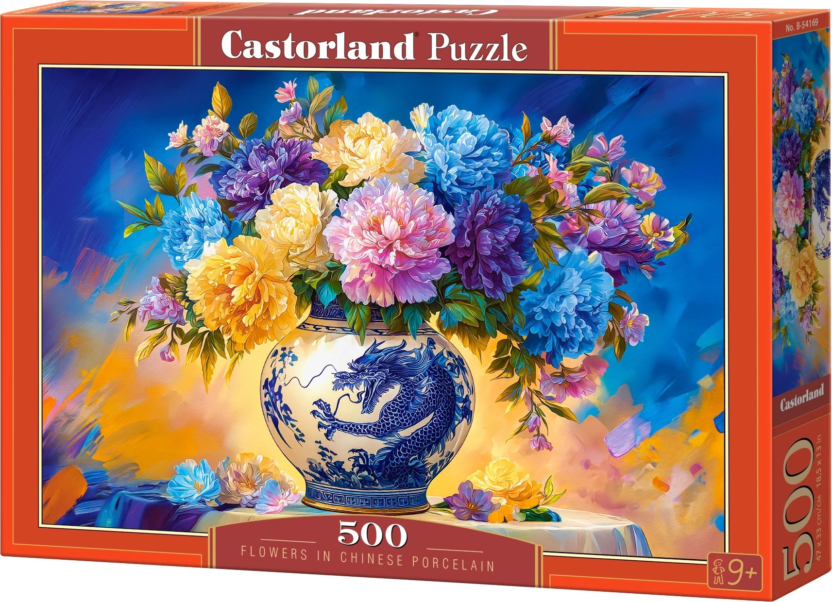 Castorland Květiny v čínské porcelánové váze 500 dílků