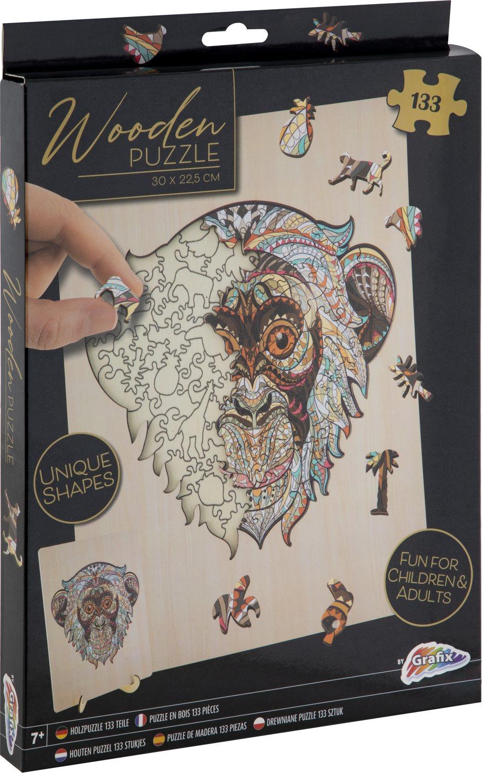 GRAFIX Obrysové puzzle Opica, 133 dielikov