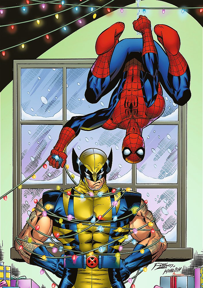 Trefl Puzzle Premium Plus Spiderman a Wolverin 1000 dielikov