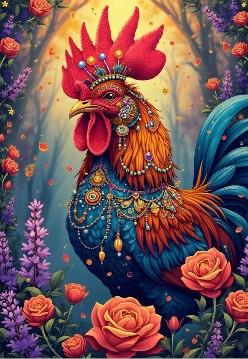 ALIPSON Puzzle Tajná kohoutí zahrada 1000 dílků