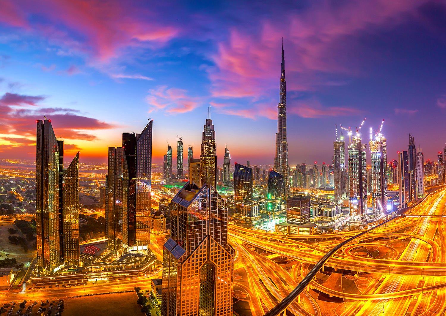 ENJOY Puzzle Úsvit nad Dubají 1000 dílků