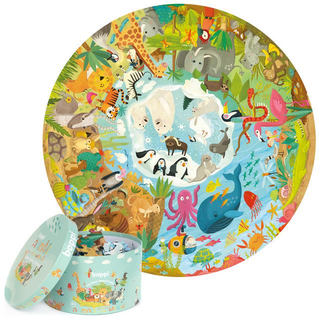 Boppi Puzzle Zvieratá sveta – Animals around the world