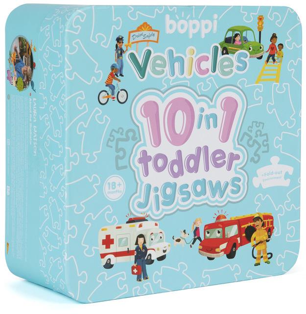 Boppi Puzzle 10 in 1 Doprava