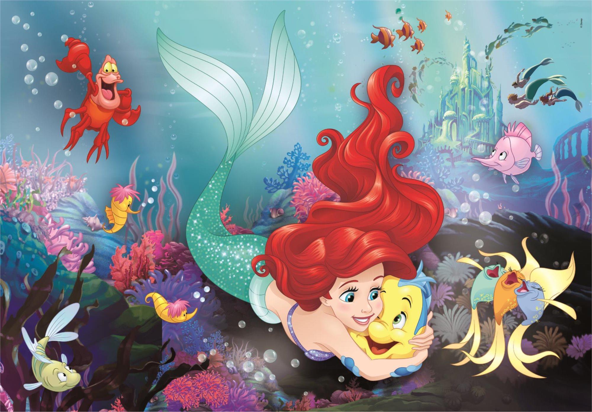 CLEMENTONI Disney princezné: Malá morská víla MAXI 24 dielikov