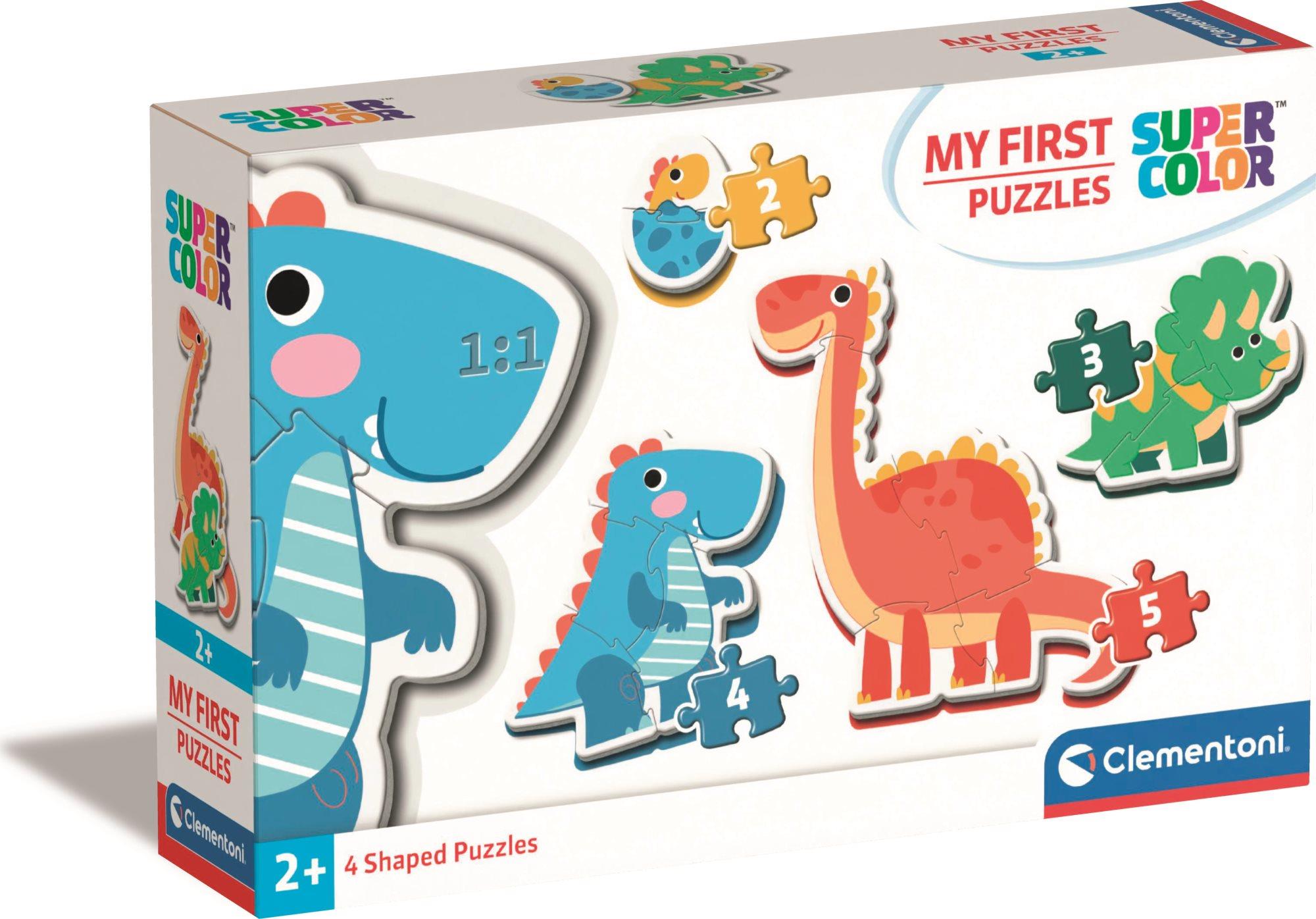 CLEMENTONI Moje prvé Dinosaury 4 v 1 (2, 3 ,4, 5 dielikov)