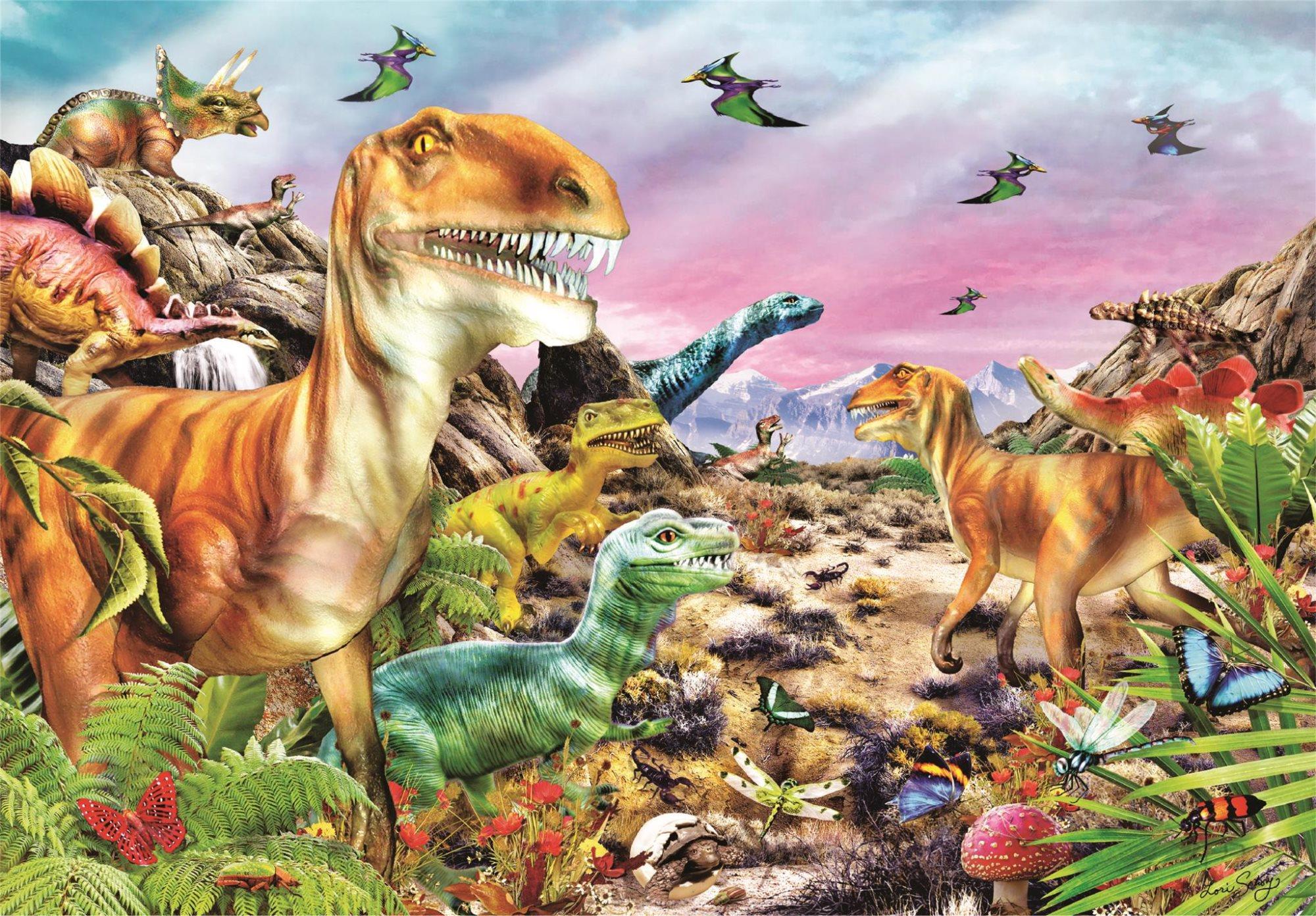 CLEMENTONI Krajina dinosaurov 104 dielikov