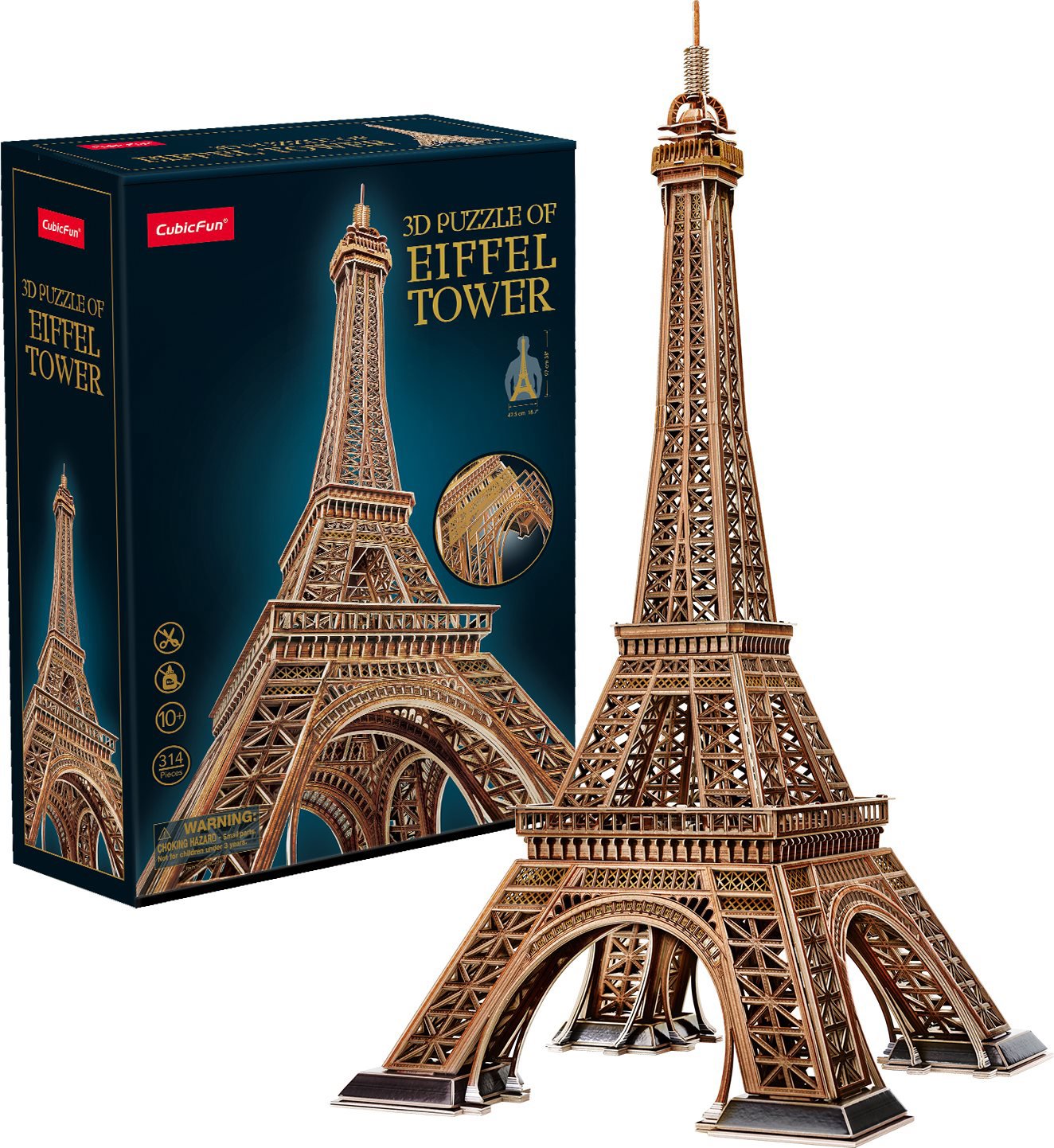 CUBICFUN 3D puzzle Eiffelova veža 314 dielikov