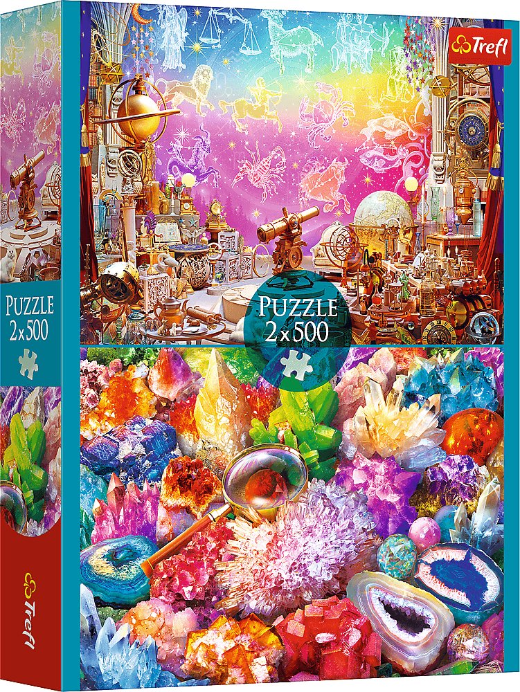 TREFL Puzzle Vesmír a kryštály 2× 500 dielikov