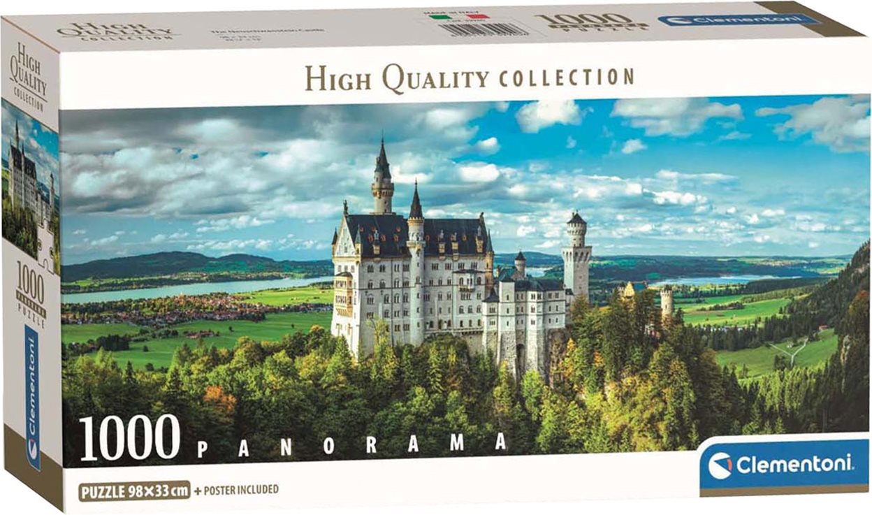 Clementoni Panoramatický Zámok Neuschwanstein 1000 dielikov