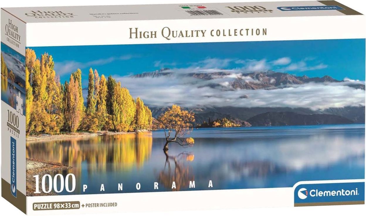 Clementoni Panoramatické Zlaté odrazy jazera Wanaka 1000 dielikov