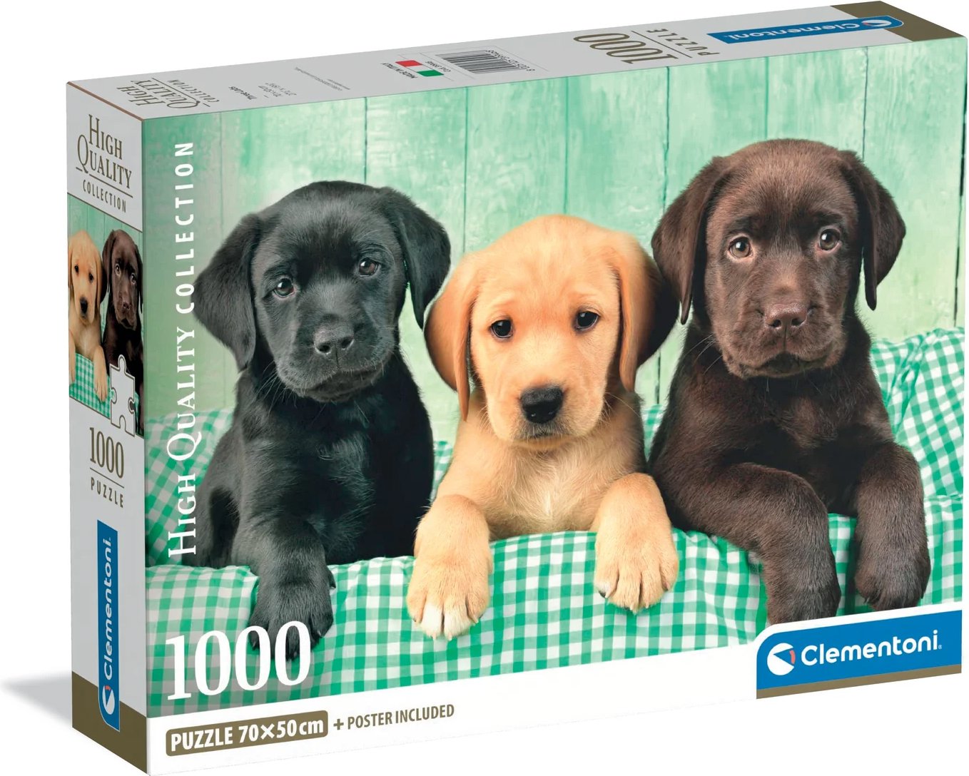Clementoni Tri labradory 1000 dielikov