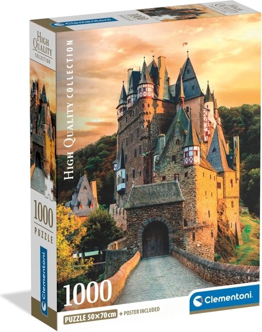 Clementoni Zlatá hodina na hradě Eltz 1000 dílků