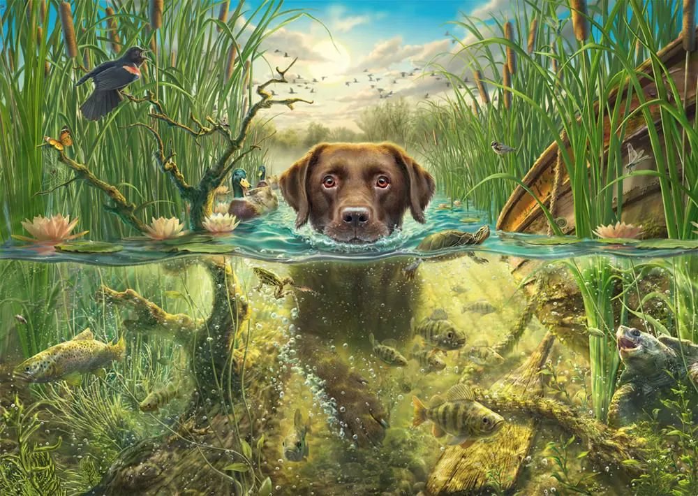 Schmidt Čokoládový labrador 1000 dielikov