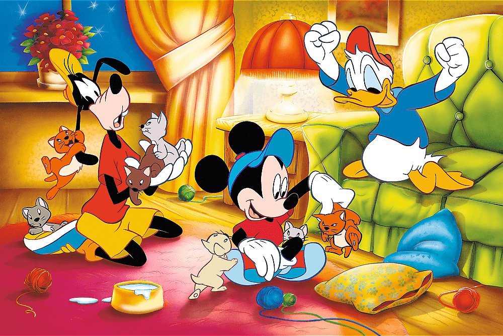 TREFL Puzzle Disney: Mickey Mouse a priatelia 600 dielikov