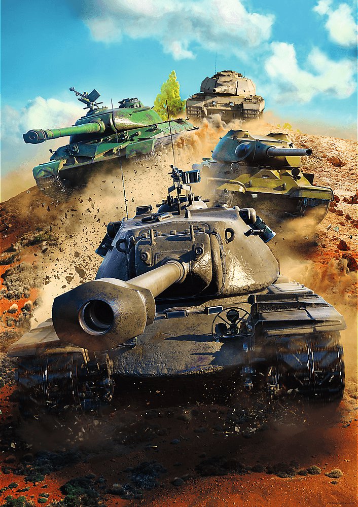 TREFL Puzzle World of Tanks: Tanky v boji 1000 dielikov