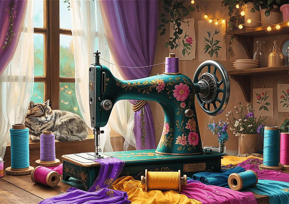 TREFL Puzzle Moja šijacia dielňa 1000 dielikov