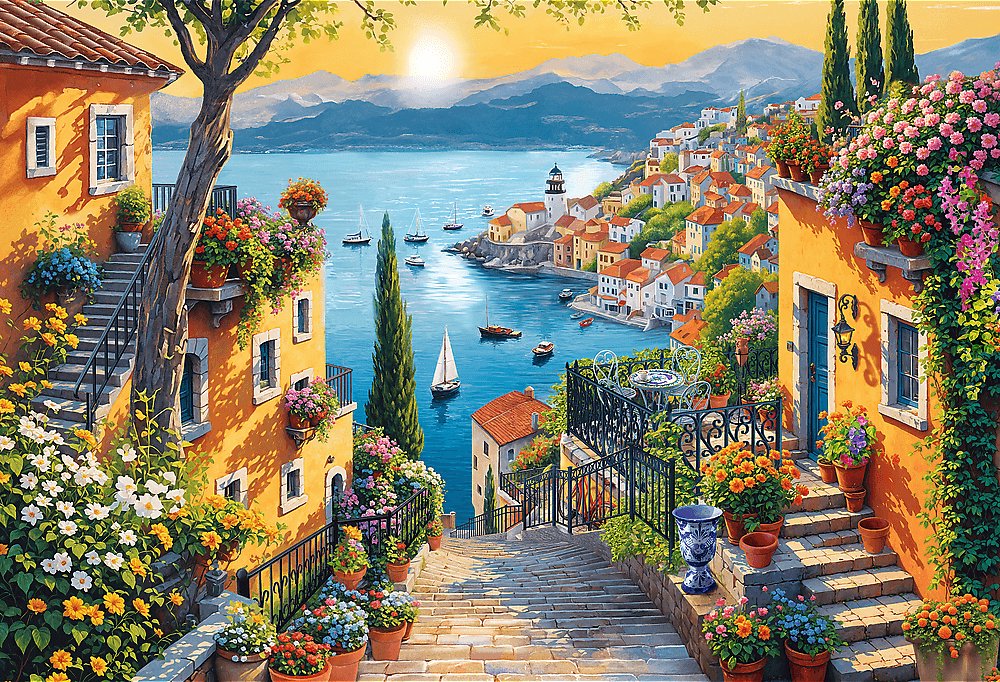 TREFL Puzzle Prímorský výhľad 1500 dielikov