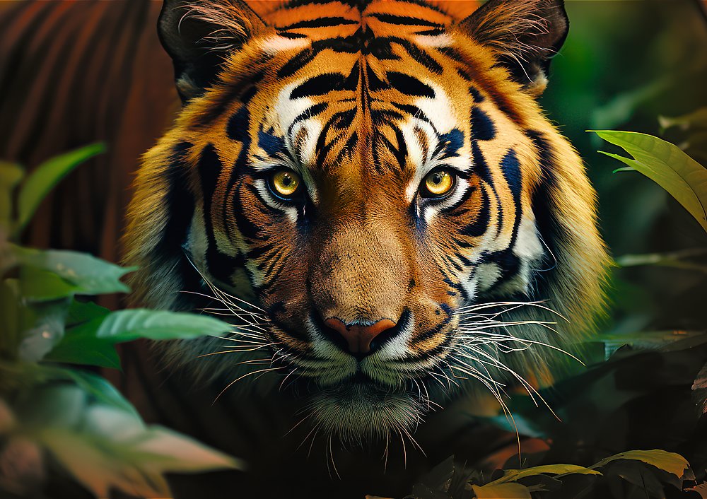 Trefl Divoký tiger 1000 dielikov