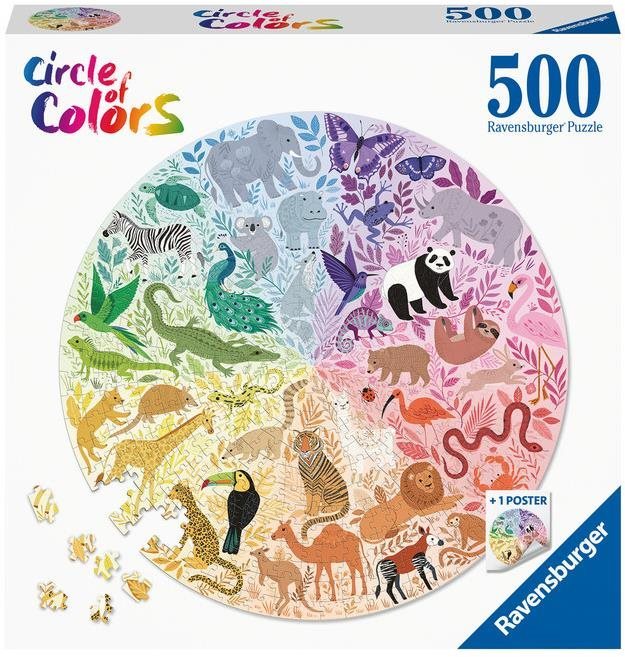 Ravensburger puzzle 171729 Zvieratá 500 dielikov