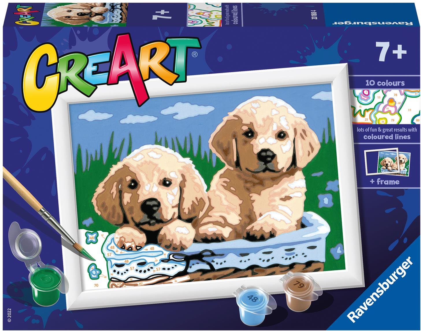 Ravensburger Kreatívne a výtvarné hračky 201884 CreArt Roztomilé šteniatka