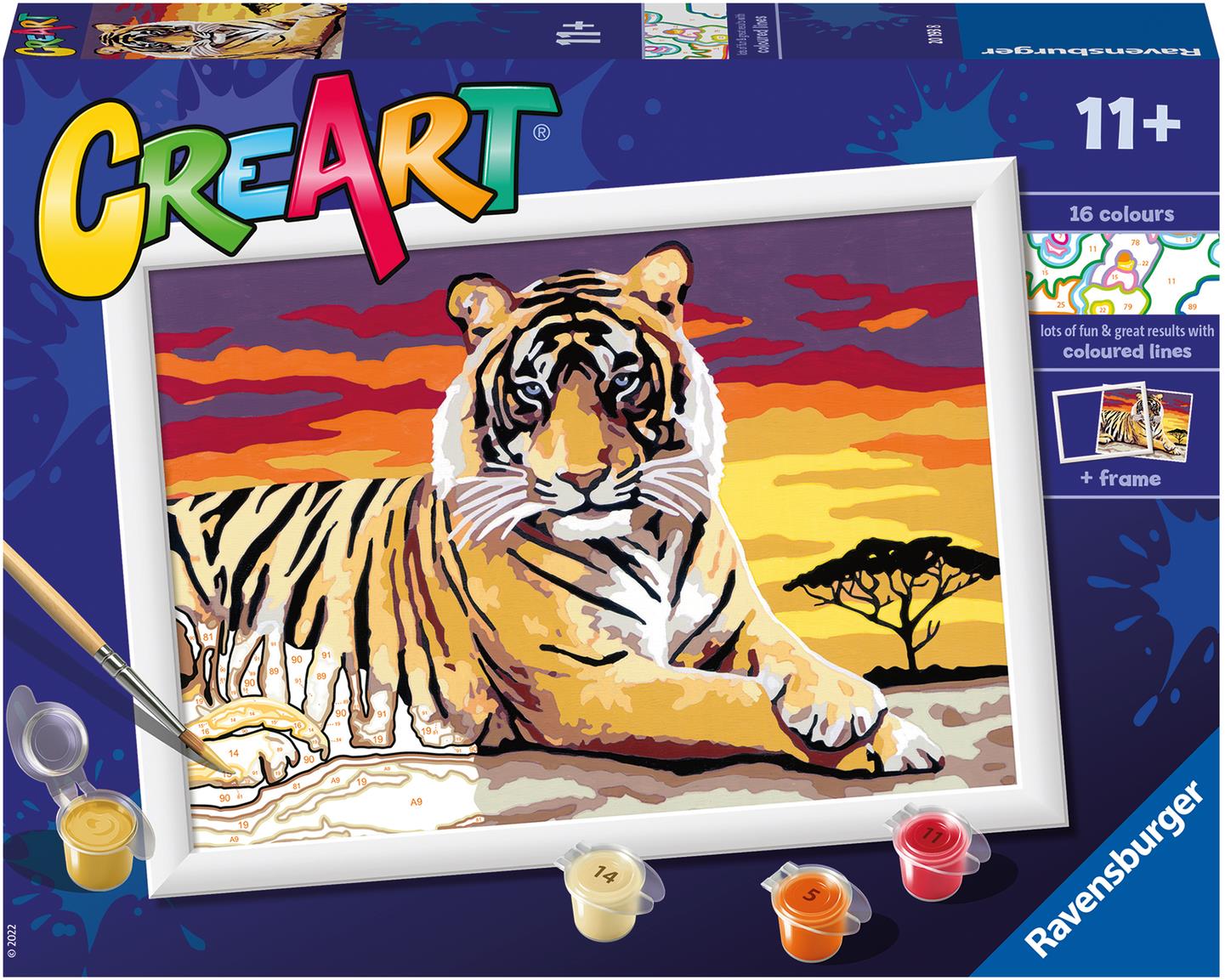 Ravensburger Kreatívne a výtvarné hračky 201938 CreArt Majestátny tiger