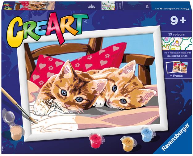 Ravensburger Kreatívne a výtvarné hračky 201945 CreArt Dve maznavé mačiatka