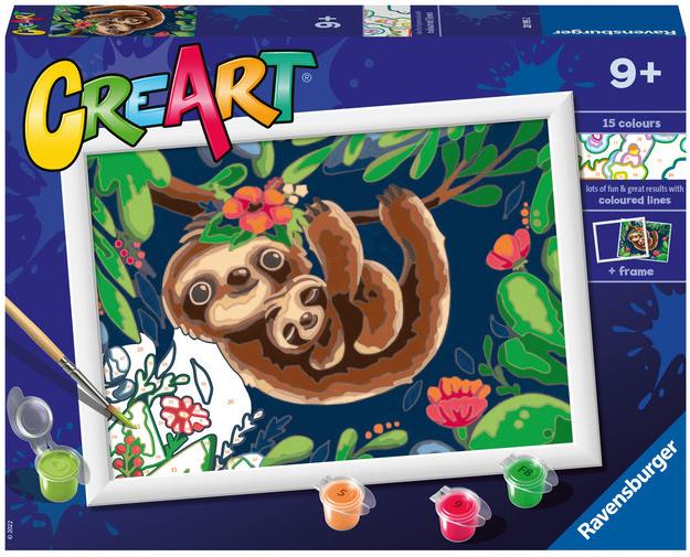 Ravensburger Kreatívne a výtvarné hračky 201952 CreArt Roztomilé leňochody