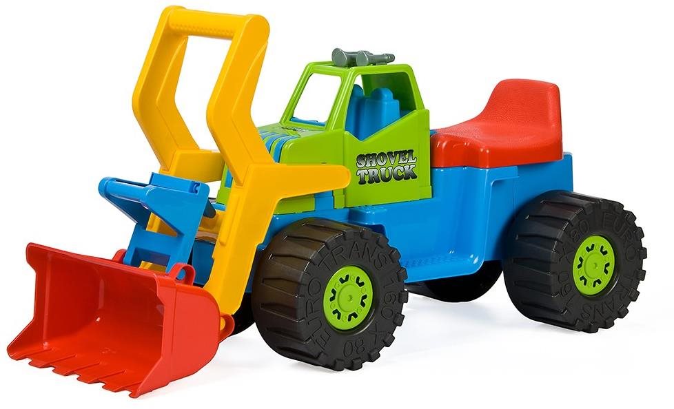 Detský Bager nakladač 74 cm – modrý