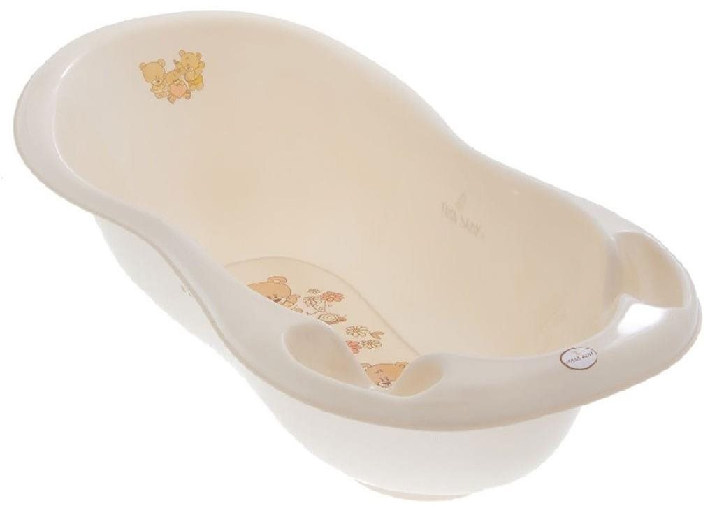 Anatomická vanička s výpustom 102 cm Lux Medvedík béžová