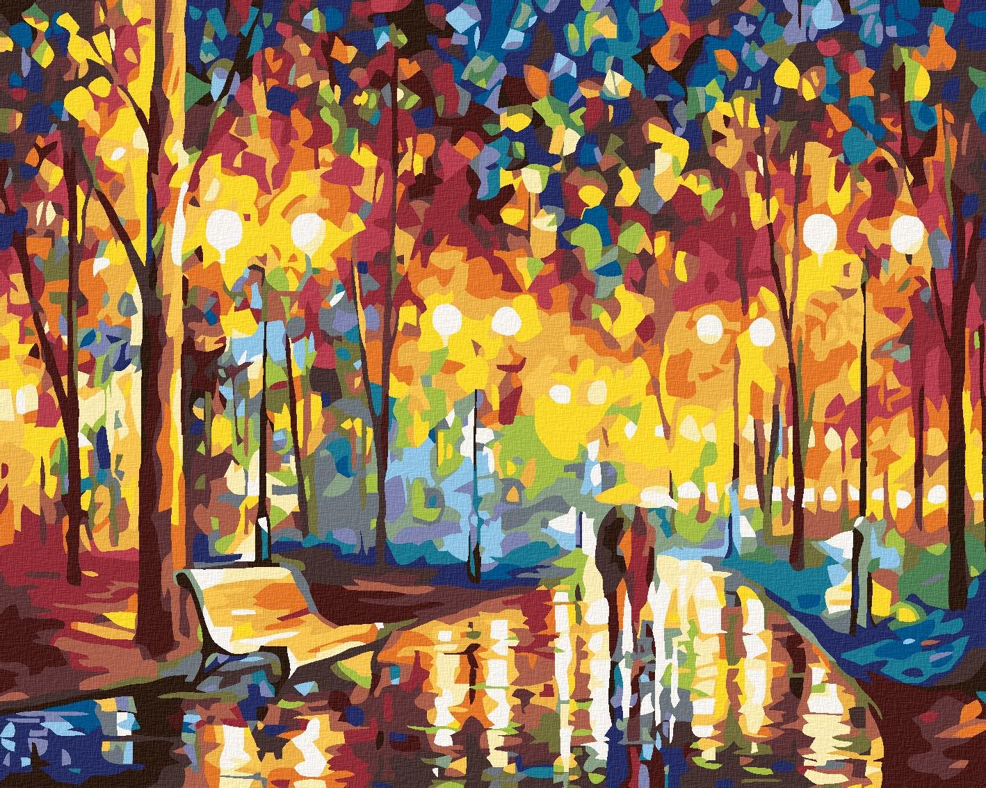 Diamondi – V DAŽDI, 40 × 50 cm, bez rámu a bez napnutého plátna