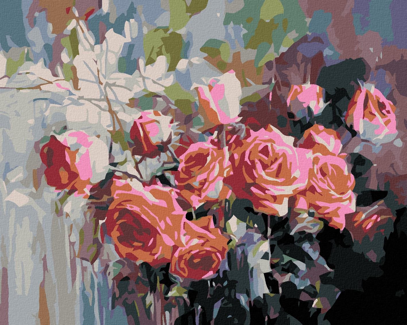Diamondi – PROSTE KRÁSNA KYTICA, 40 × 50 cm, napnuté plátno na ráme
