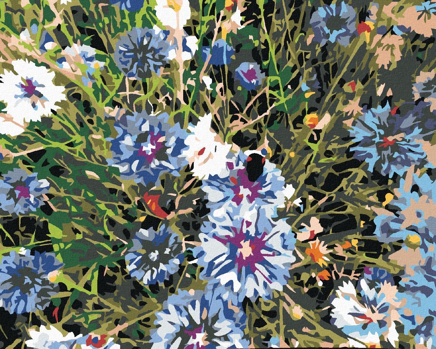 Diamondi – NEVÄDZE MODRÉ, 40 × 50 cm, napnuté plátno na rám