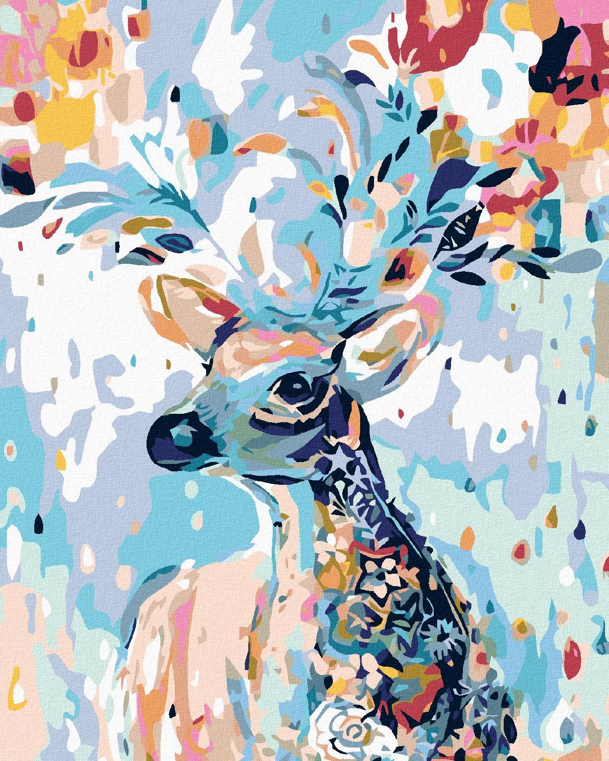 Diamondi – KVETINOVÝ JELEŇ, 40 × 50 cm, bez rámu a bez napnutého plátna