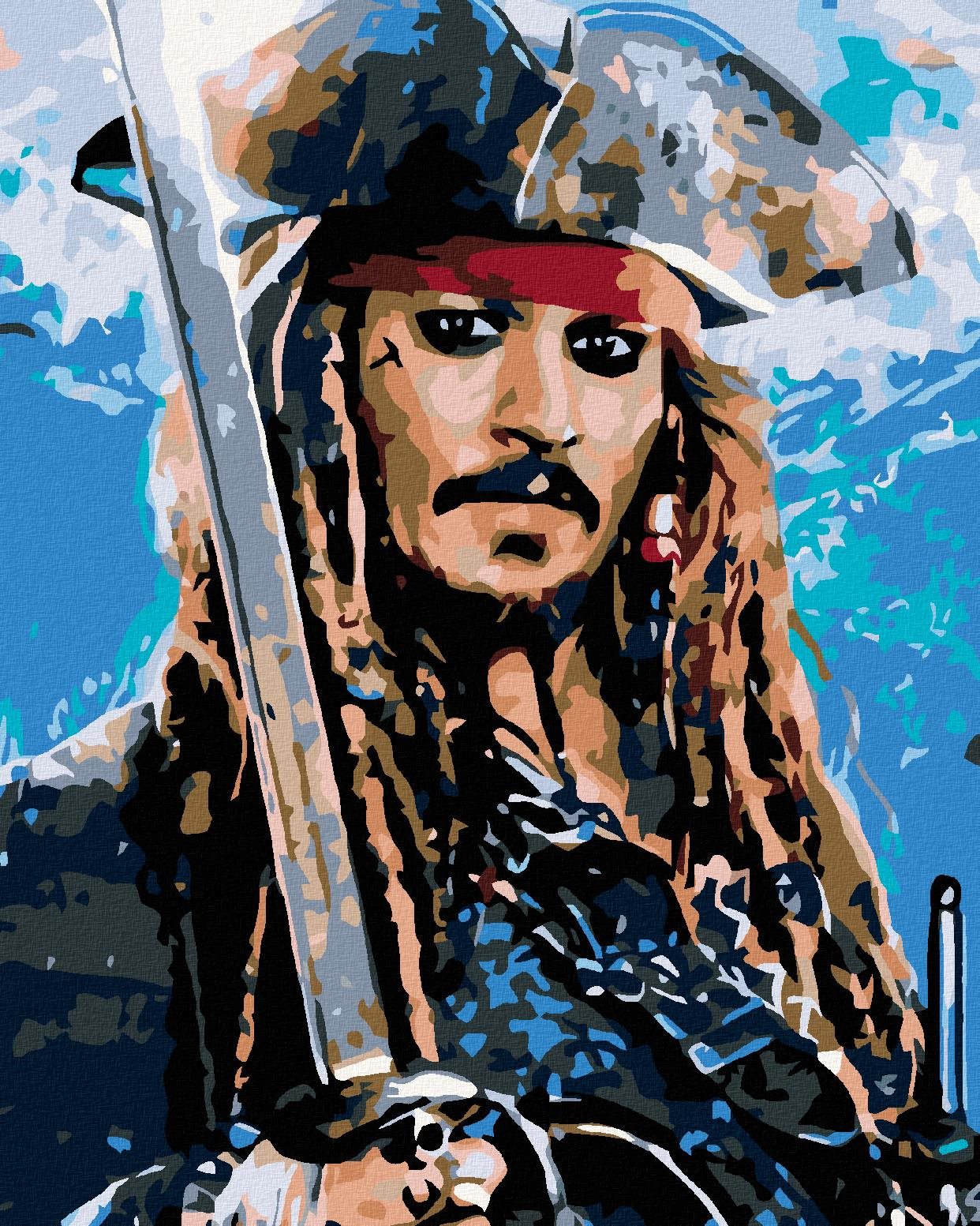 Diamondi – JACK SPARROW II, 40 × 50 cm, bez rámu a bez napnutého plátna
