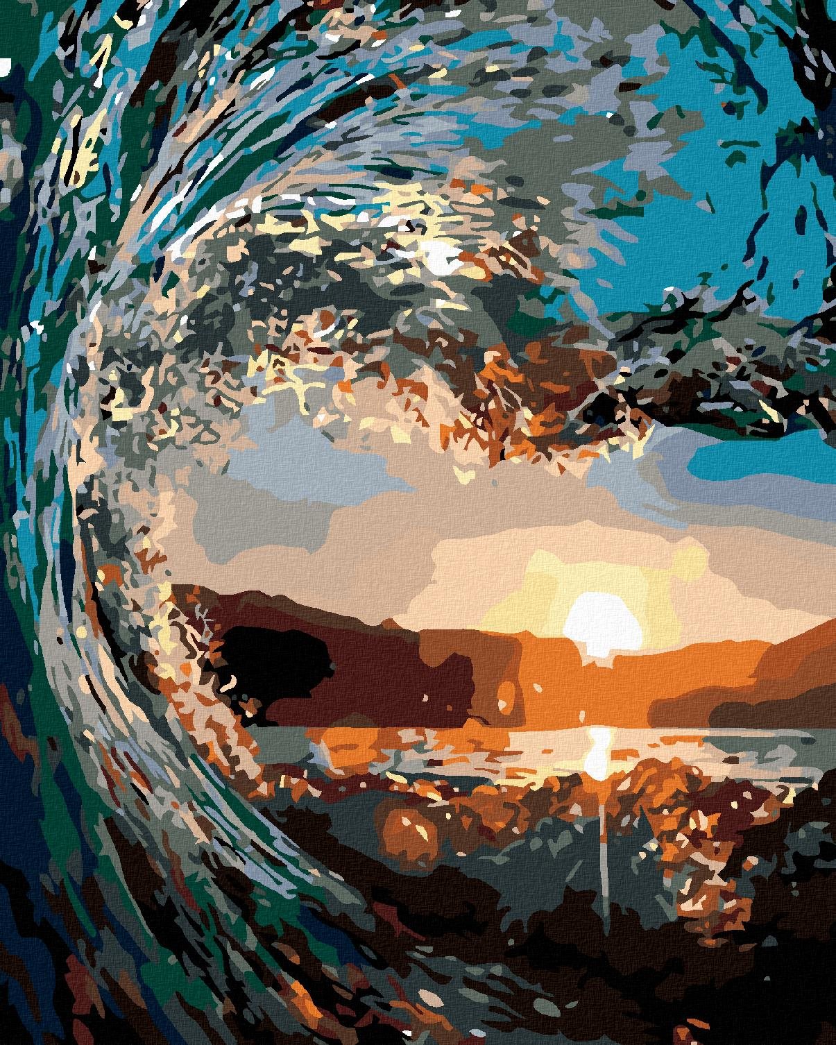 Diamondi – VLNA, 40 × 50 cm, napnuté plátno na rám