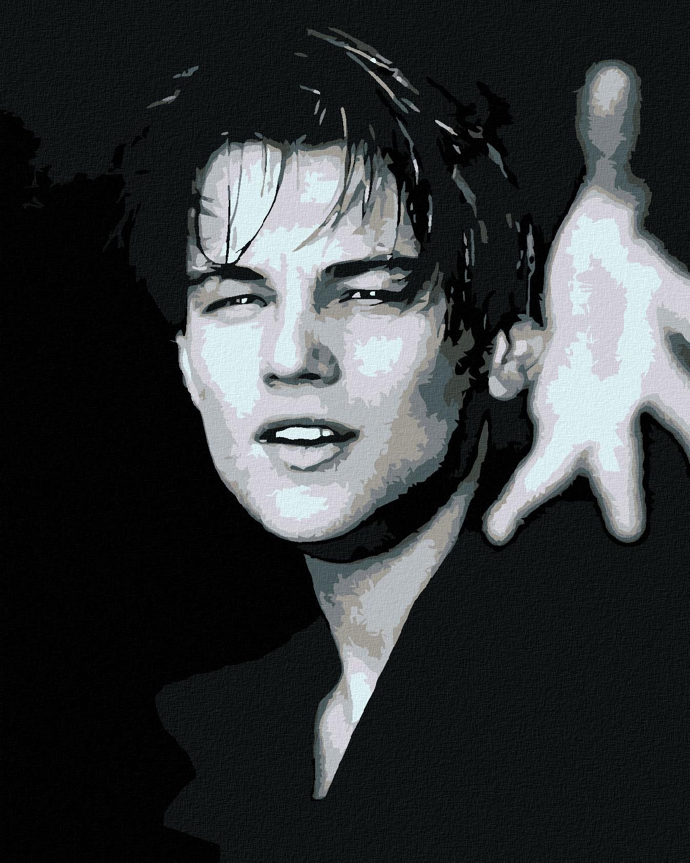 Diamondi – LEONARDO DICAPRIO, 40 × 50 cm, napnuté plátno na ráme