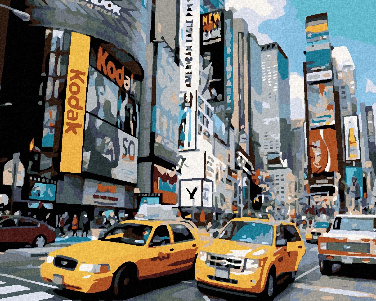 Diamondi – ULICA V NEW YORKU, 40 × 50 cm, bez rámu a bez napnutia plátna