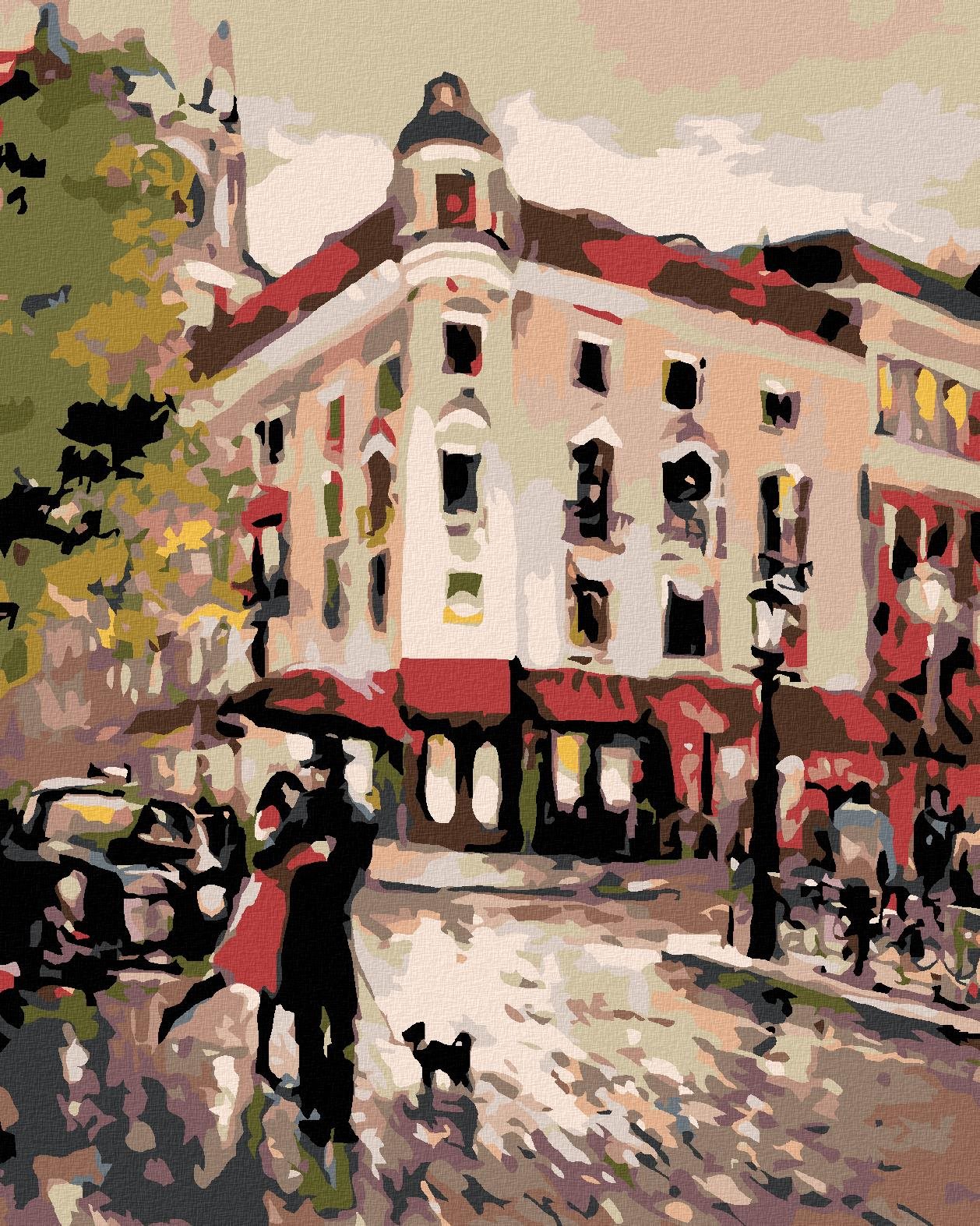 Diamondi – SCHÔDZKA NA ROHU, 40 × 50 cm, bez rámu a bez napnutia plátna