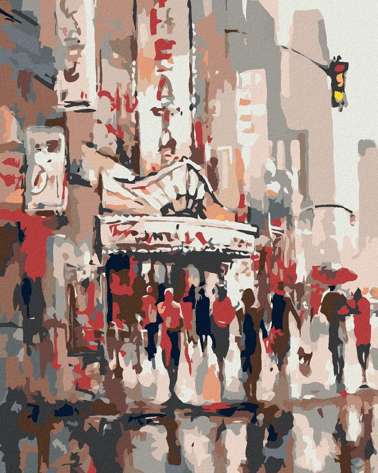 Diamondi – ĽUDIA PRI DIVADLE, 40 × 50 cm, bez rámu a bez napnutia plátna