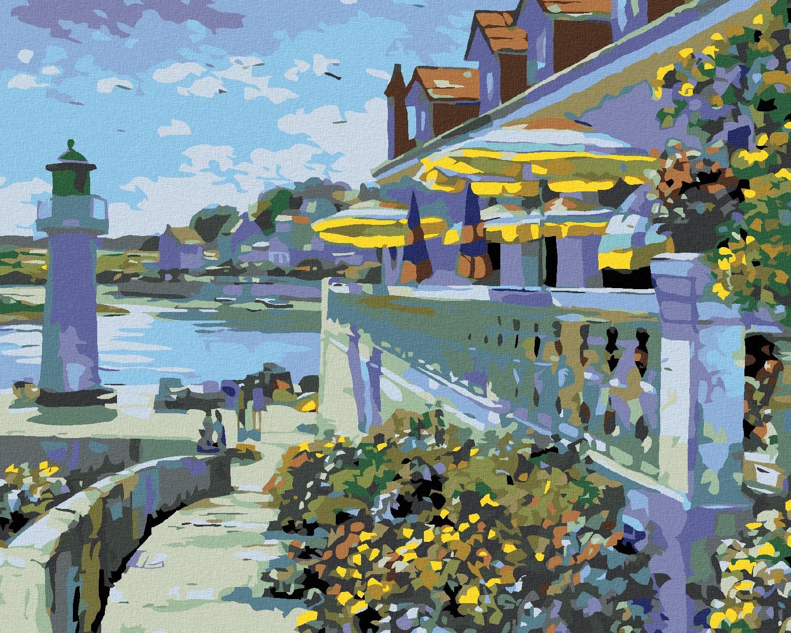 Diamondi – TERASA A MALÝ MAJÁK, 40 × 50 cm, bez rámu a bez napnutia plátna