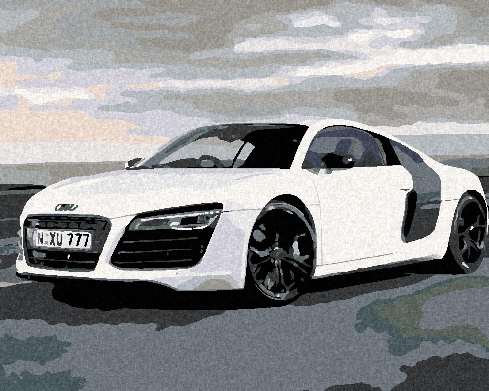 Diamondi – AUDI, 40 × 50 cm, bez rámu a bez napnutia plátna